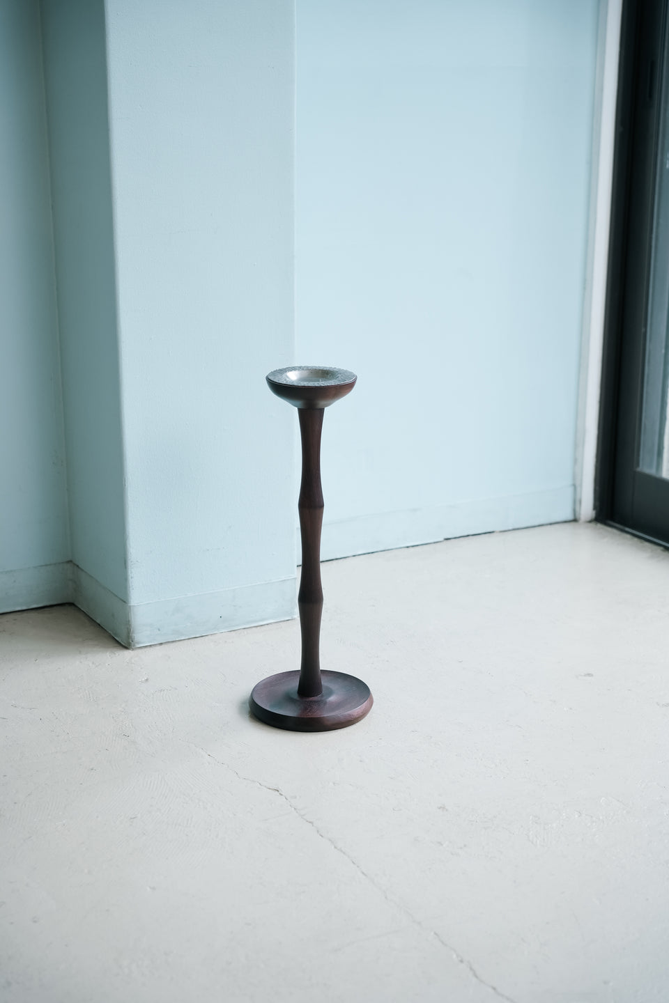 Danish Vintage Rosewood Plant Stand with Pewter Tray/デンマークヴィンテージ プラントスタンド ローズウッド材 トレイ付き
