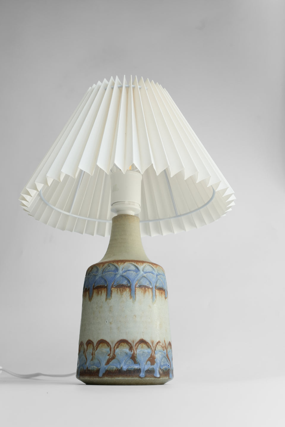 Soholm Table Lamp Beige&Blue Danish Vintage/デンマークヴィンテージ スーホルム テーブルランプ