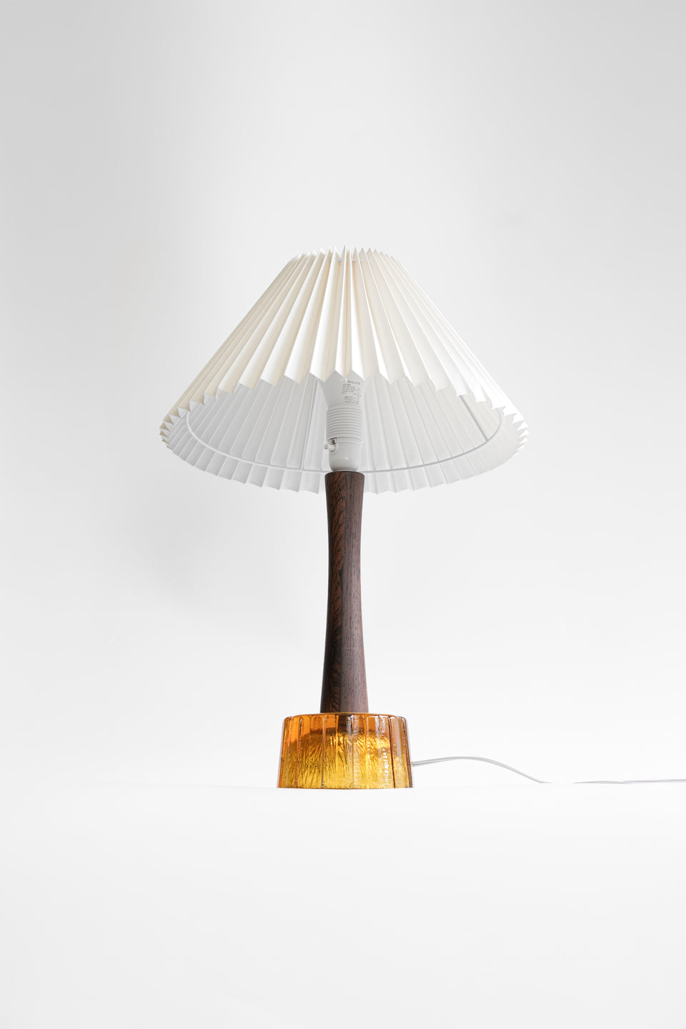 Swedish Vintage AB Stilarmatur Tranas Table Lamp Rosewood Glass/スウェーデンヴィンテージ テーブルランプ ローズウッド材 ガラス
