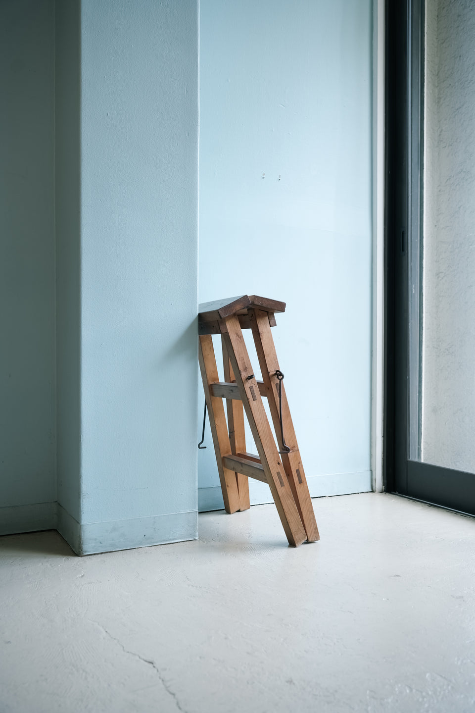 US Vintage Wooden Folding Step Rudder/アメリカヴィンテージ 折りたたみ式 木製ラダー
