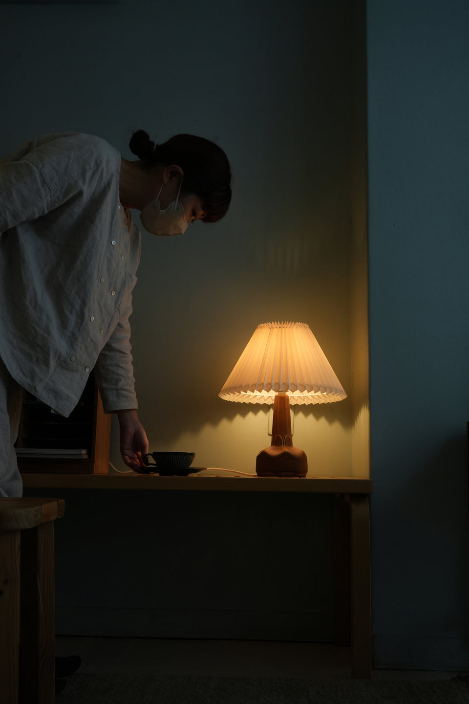 Danish Vintage Soholm Brown Table Lamp Einar Johansen/スーホルム テーブルランプ 照明 エイナー・ヨハンセン デンマークヴィンテージ 北欧インテリア