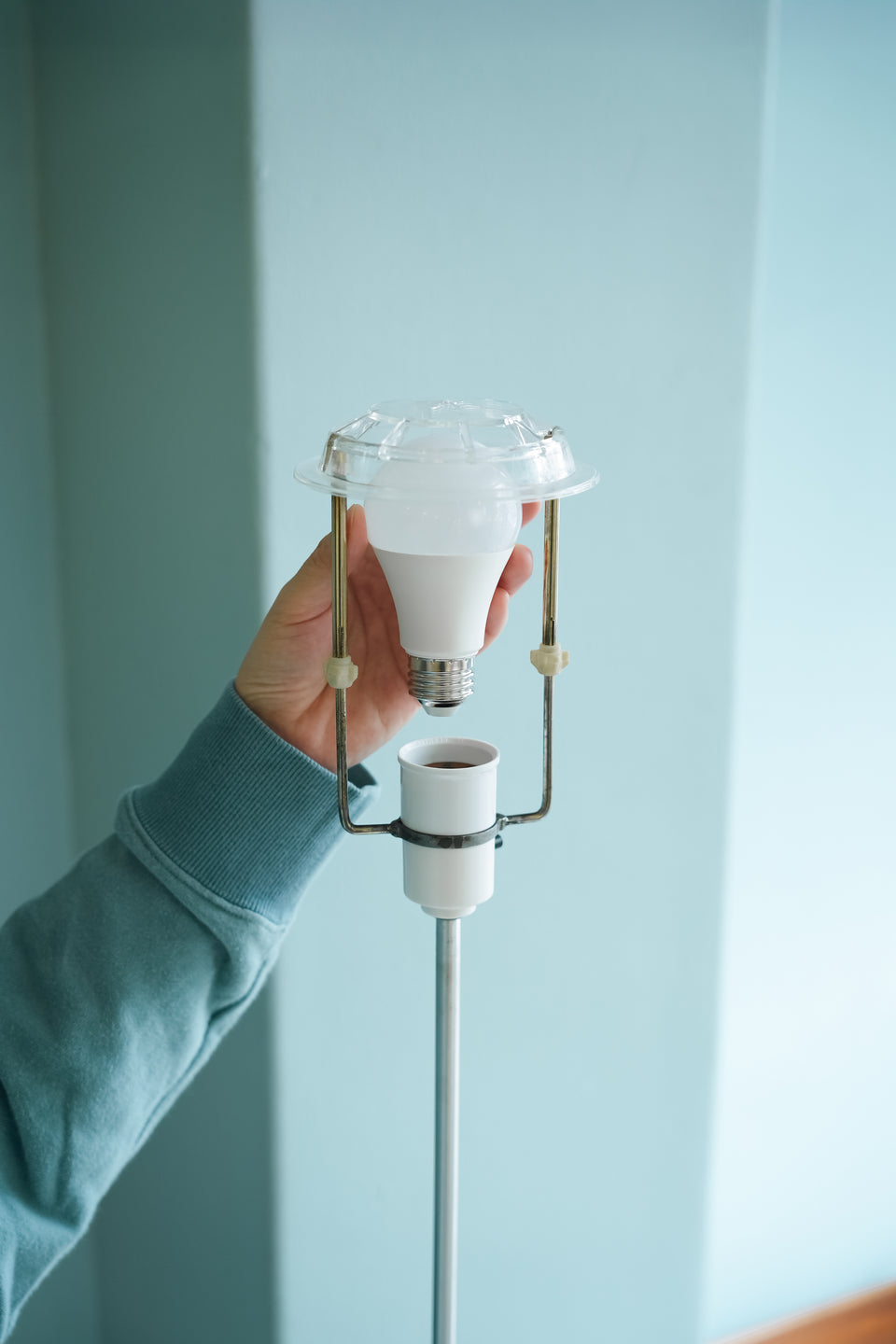 Danish Vintage Floor Stand Light Rosewood × Metal/デンマークヴィンテージ フロアスタンドライト ローズウッド材 照明 北欧インテリア