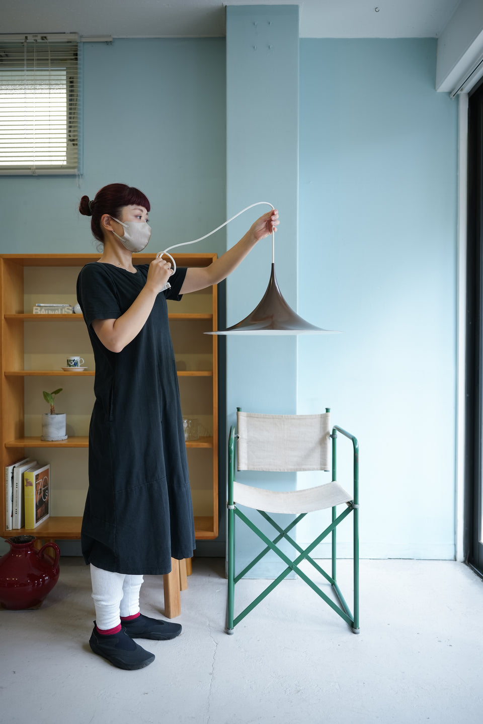 SEMI Pendant Light Brown Danish Vintage/デンマークヴィンテージ セミ ペンダントライト ブラウン 照明 北欧インテリア