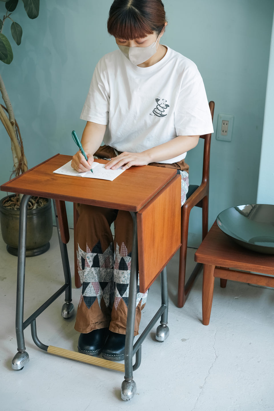 デンマークヴィンテージ タイプライター バタフライテーブル