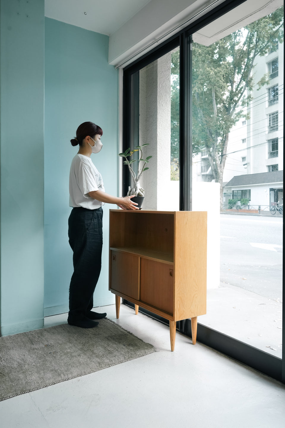 Oakwood Bookcase Cabinet Danish Vintage/デンマークヴィンテージ ブックケース キャビネット オーク材 北欧家具