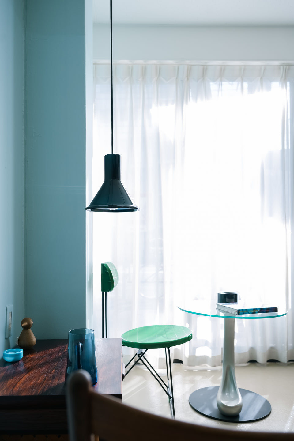 Holmegaard P&T Pendant Mini Blue Michael Bang/ホルムガード ペンダントライト ブルー 照明 デンマークヴィンテージ