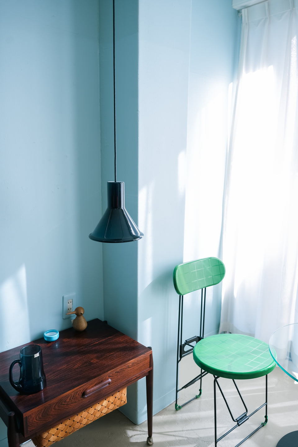 Holmegaard P&T Pendant Mini Blue Michael Bang/ホルムガード ペンダントライト ブルー 照明 デンマークヴィンテージ