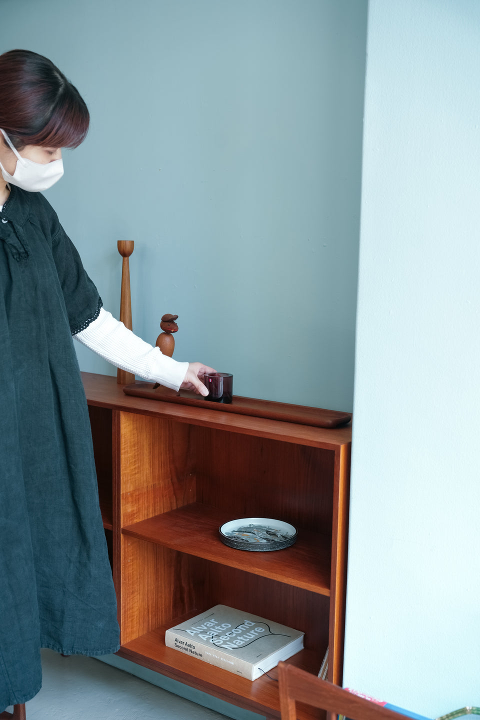 Norway Vintage Teak Long Tray/ノルウェーヴィンテージ ロングトレイ チーク材