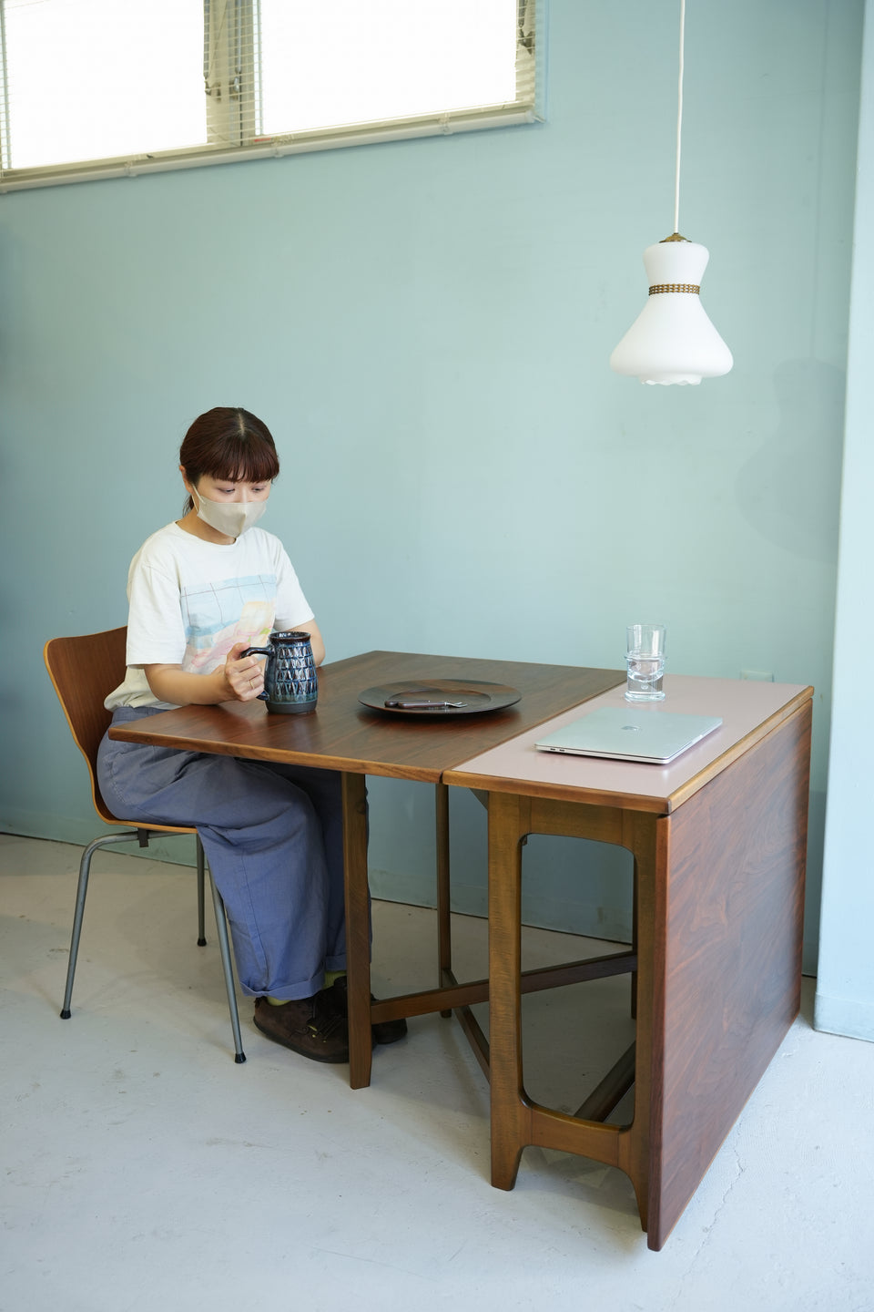Norway Vintage Gate-Leg Table/ノルウェーヴィンテージ ゲートレッグ テーブル エクステンション 折りたたみ 北欧家具