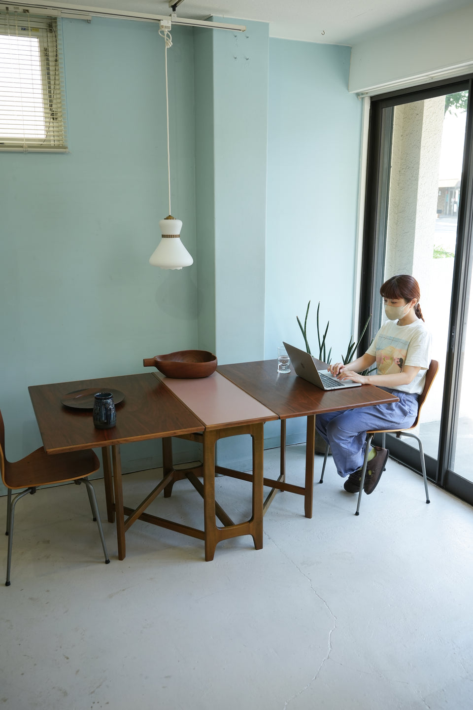 Norway Vintage Gate-Leg Table/ノルウェーヴィンテージ ゲートレッグ テーブル エクステンション 折りたたみ 北欧家具
