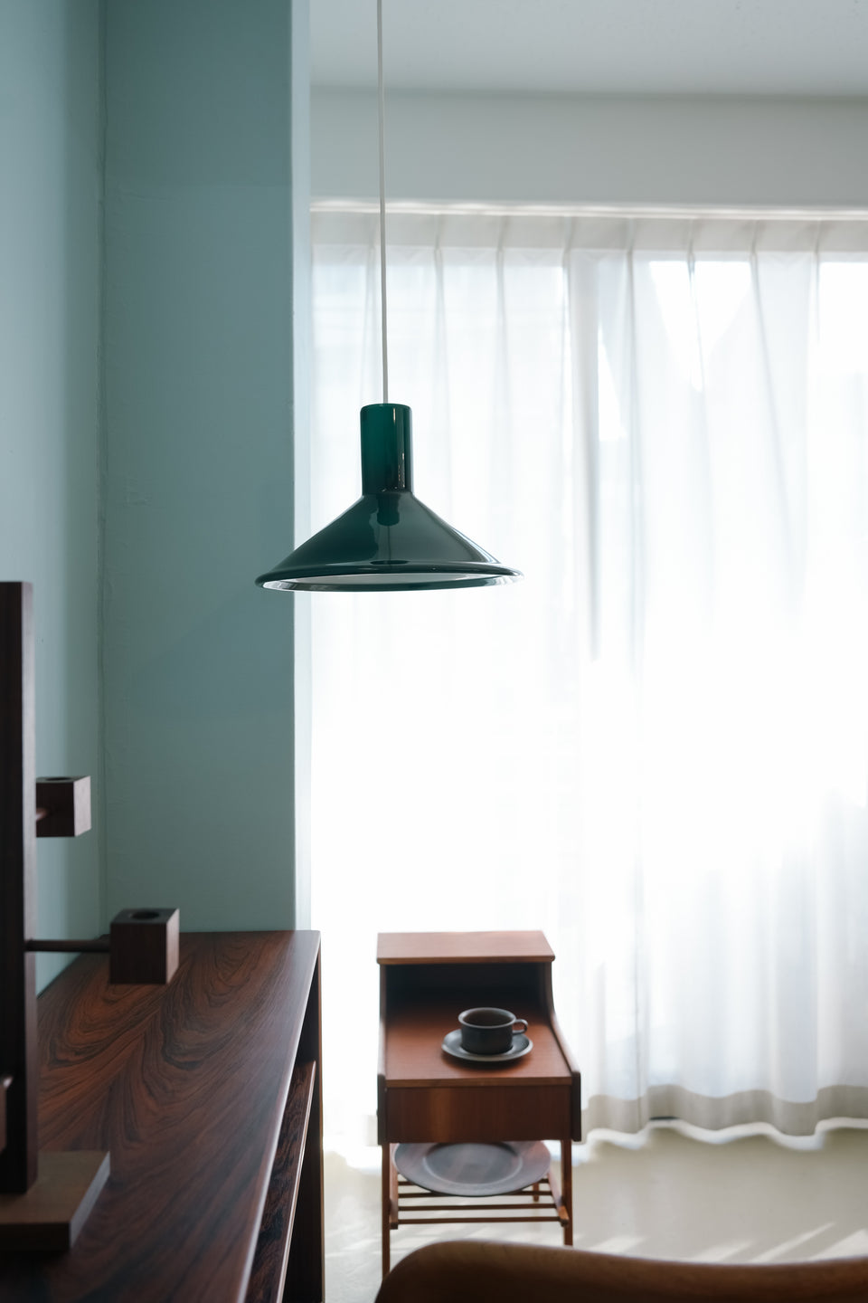 Vintage Holmegaard Pendant Light P&T Green large Michael Bang/ホルムガード ペンダントライト マイケル・バング 照明 デンマークヴィンテージ