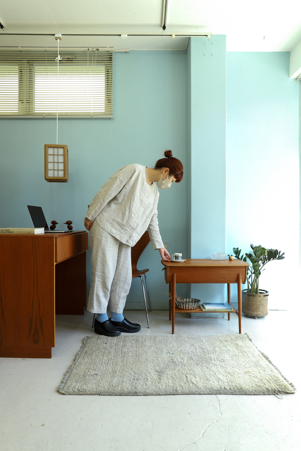 Danish Vintage Sewing Side Table/デンマークヴィンテージ ソーイングテーブル 北欧家具