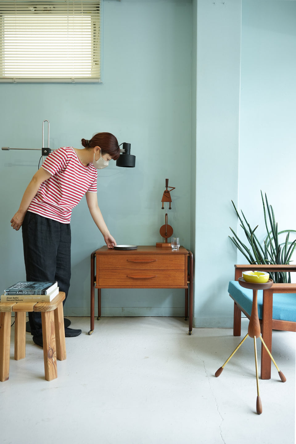 Danish Vintage Sewing Wagon Side Chest/デンマークヴィンテージ ソーイングワゴン サイドチェスト 北欧家具