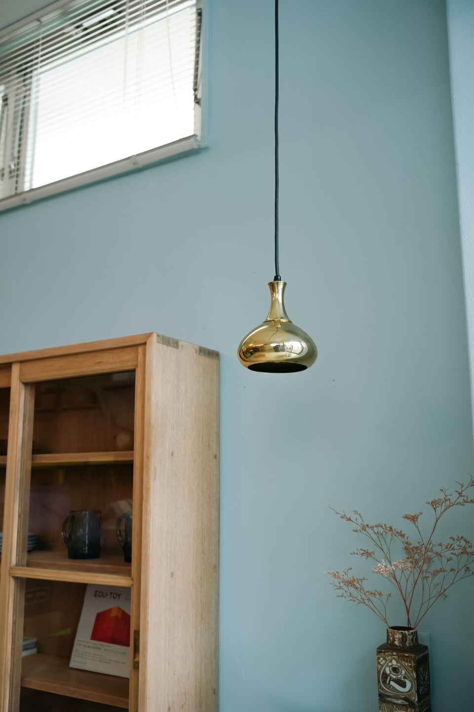 Danish Vintage Scandi-Lamp Brass Pendant Light/デンマークヴィンテージ ペンダントライト 真鍮製