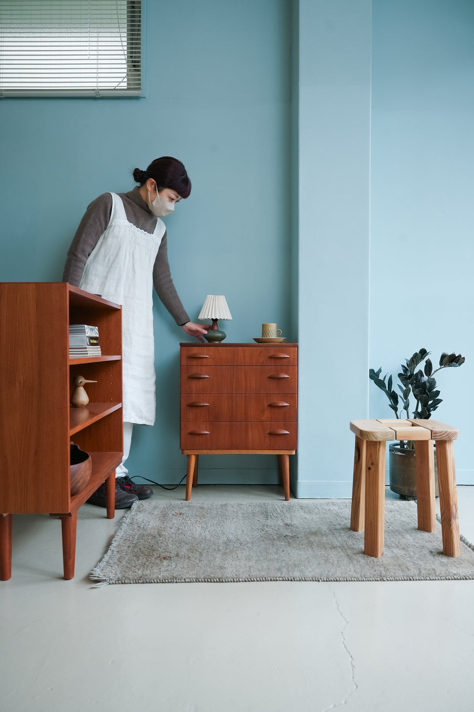 Danish Vintage Teak 4drawer Small Chest/デンマークヴィンテージ 4段 スモールチェスト チーク材 北欧家具