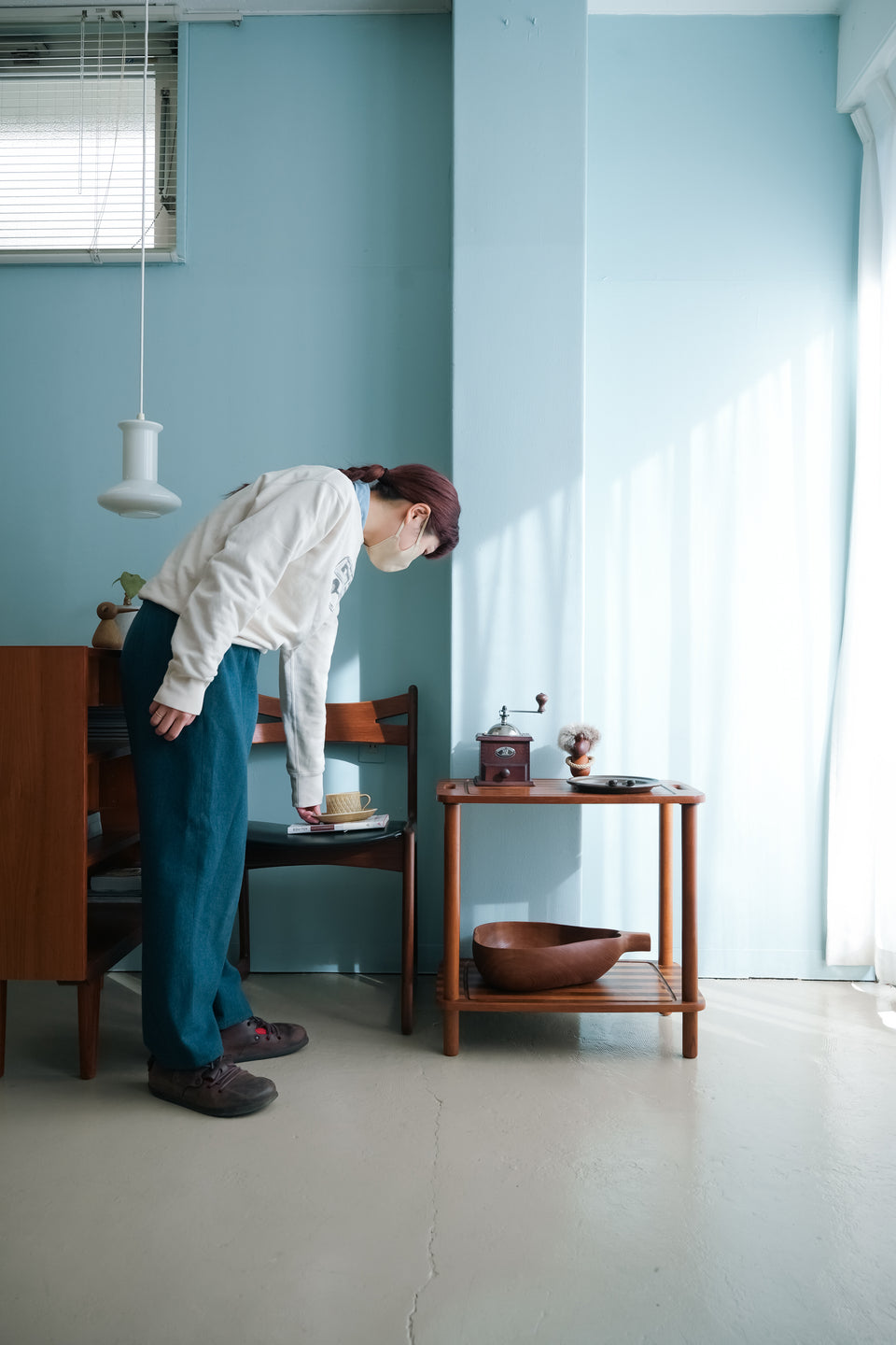 Danish Vintage Teak Side Table Shelf/デンマークヴィンテージ サイドテーブル シェルフ チーク材 北欧家具
