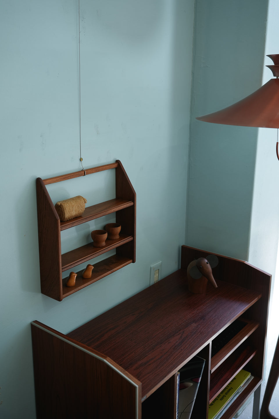 Danish Vintage Wall Shelf Teakwood/デンマークヴィンテージ ウォールシェルフ チーク材 北欧インテリア