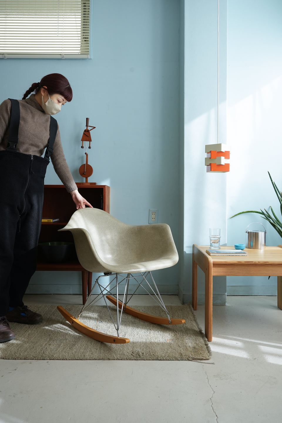EAMES Arm Shell Chair with Rocker Base Herman Miller/ヴィンテージ ハーマンミラー イームズ アームシェルチェア ロッカーベース FRP RARチェア