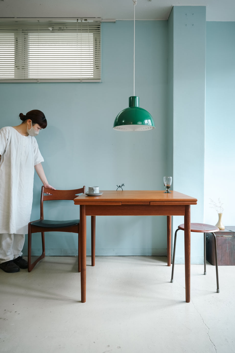 Extension Square Dining Table Teak Danish Vintage/デンマークヴィンテージ エクステンション ダイニングテーブル