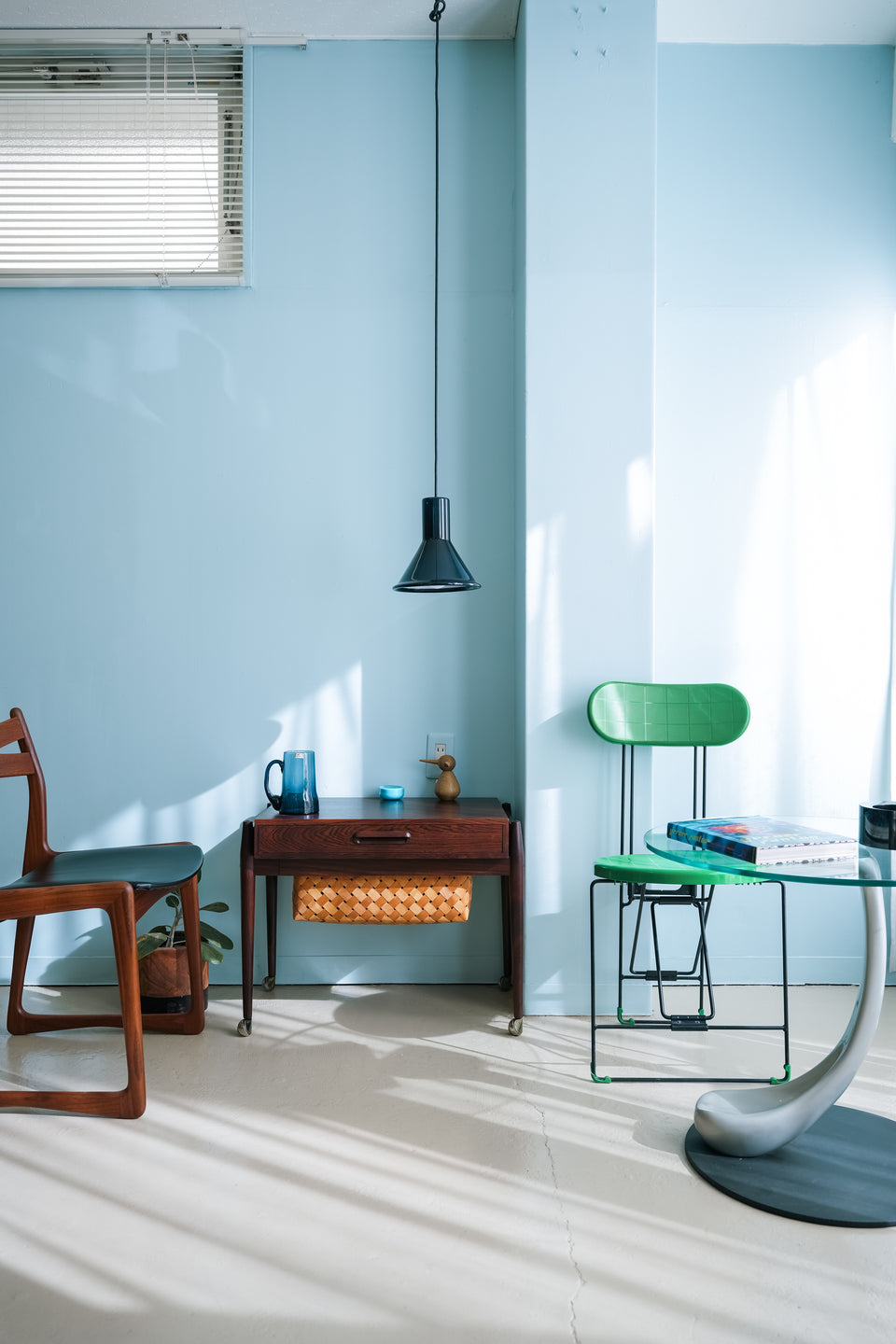 Holmegaard P&T Pendant Mini Blue Michael Bang/ホルムガード ペンダントライト ブルー 照明 デンマークヴィンテージ