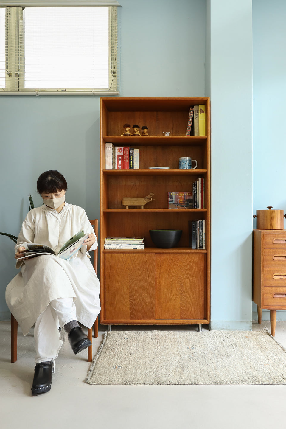 Danish Vintage Teakwood Bookcase/デンマークヴィンテージ ブックケース 本棚 チーク材 北欧家具