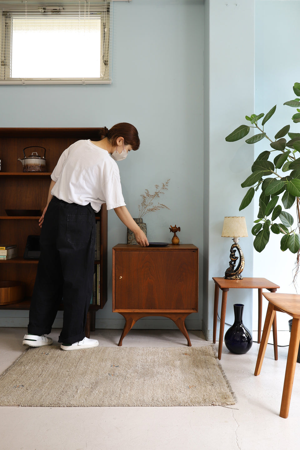 US Midcentury Vintage Night Stand Cabinet/アメリカヴィンテージ ナイトスタンド サイドテーブル サイドテーブル キャビネット ミッドセンチュリー