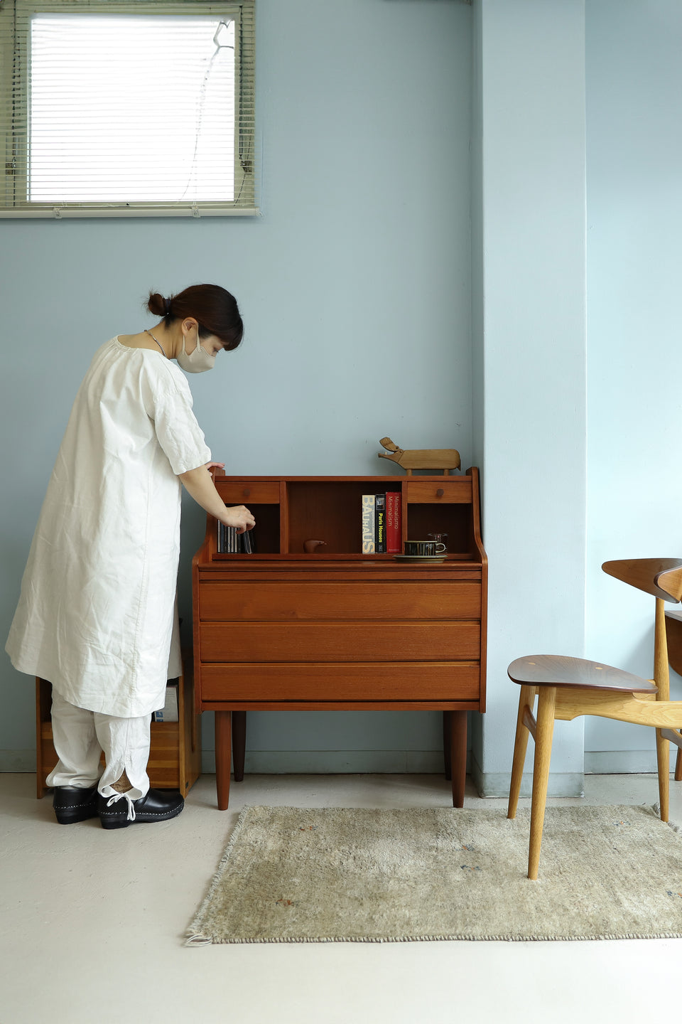 Writing Bureau Teakwood Danish Vintage/デンマークヴィンテージ ライティングビューロー デスク チーク材 北欧家具