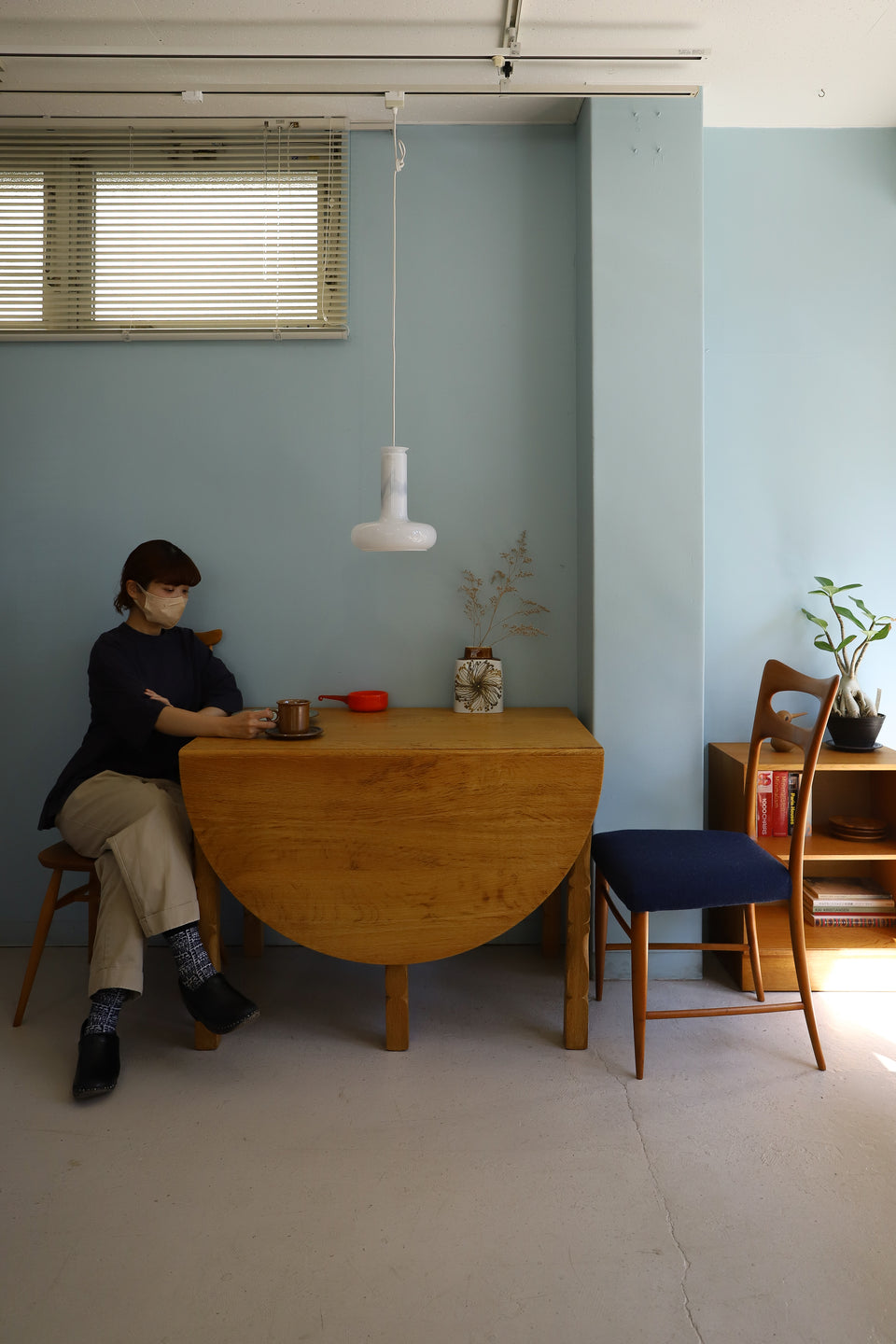 Danish Vintage Holmegaard Pendant Light Blues/ホルムガード ペンダントライト ブルース シセ・ヴェアナー 北欧インテリア