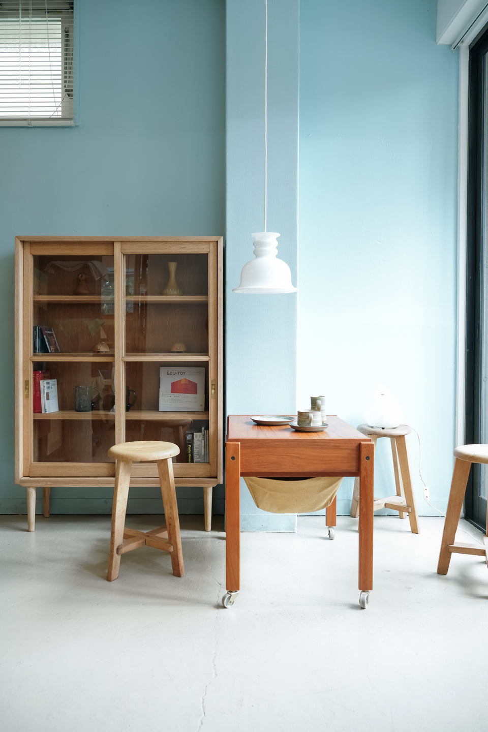 Japanese Vintage Wooden Round Stool/ヴィンテージ 木製ラウンドスツール 古道具