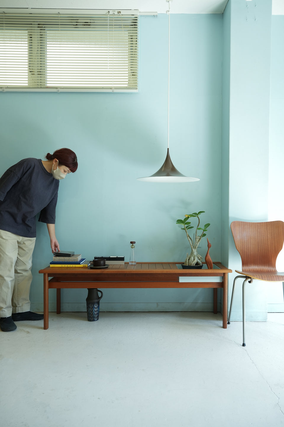 Swedish Vintage Coffee Table “Florida” Ingvar Andersson/スウェーデンヴィンテージ コーヒーテーブル プランター付き 北欧家具
