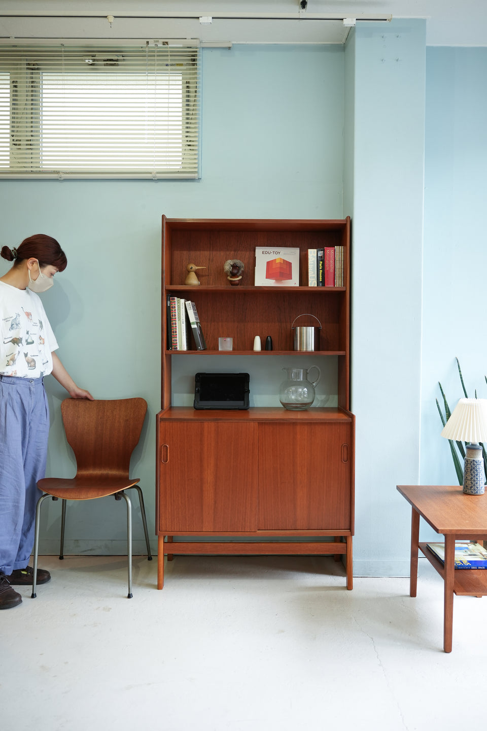 Swedish Vintage Bookcase Cabinet Teakwood/スウェーデンヴィンテージ ブックケース キャビネット チーク材 北欧家具