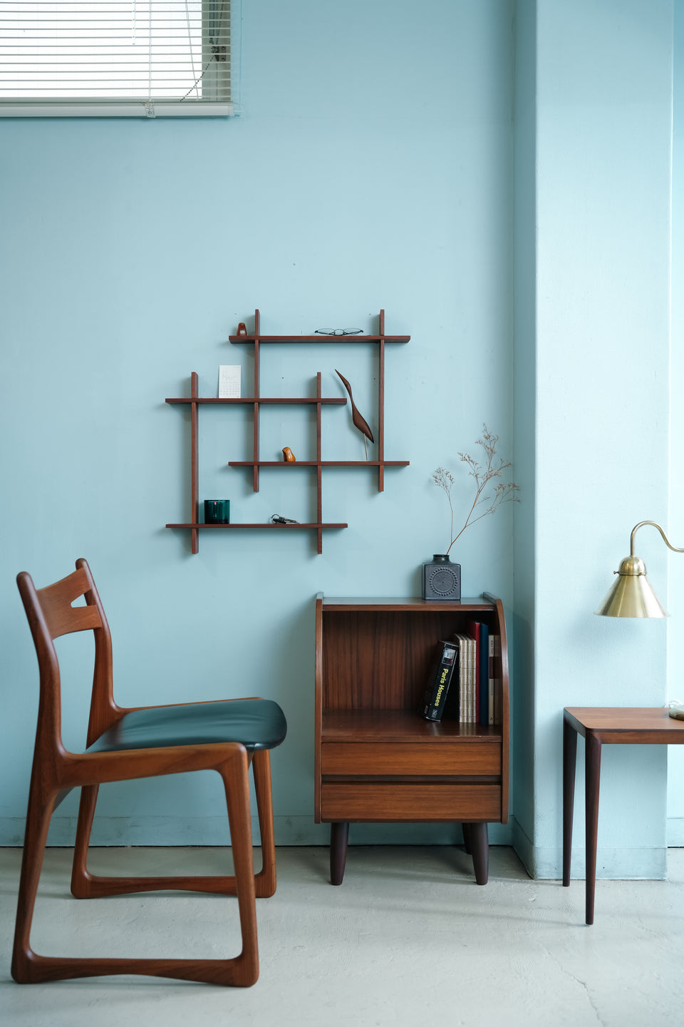 Swedish Vintage Teak Wall Shelf/スウェーデンヴィンテージ ウォールシェルフ チーク材
