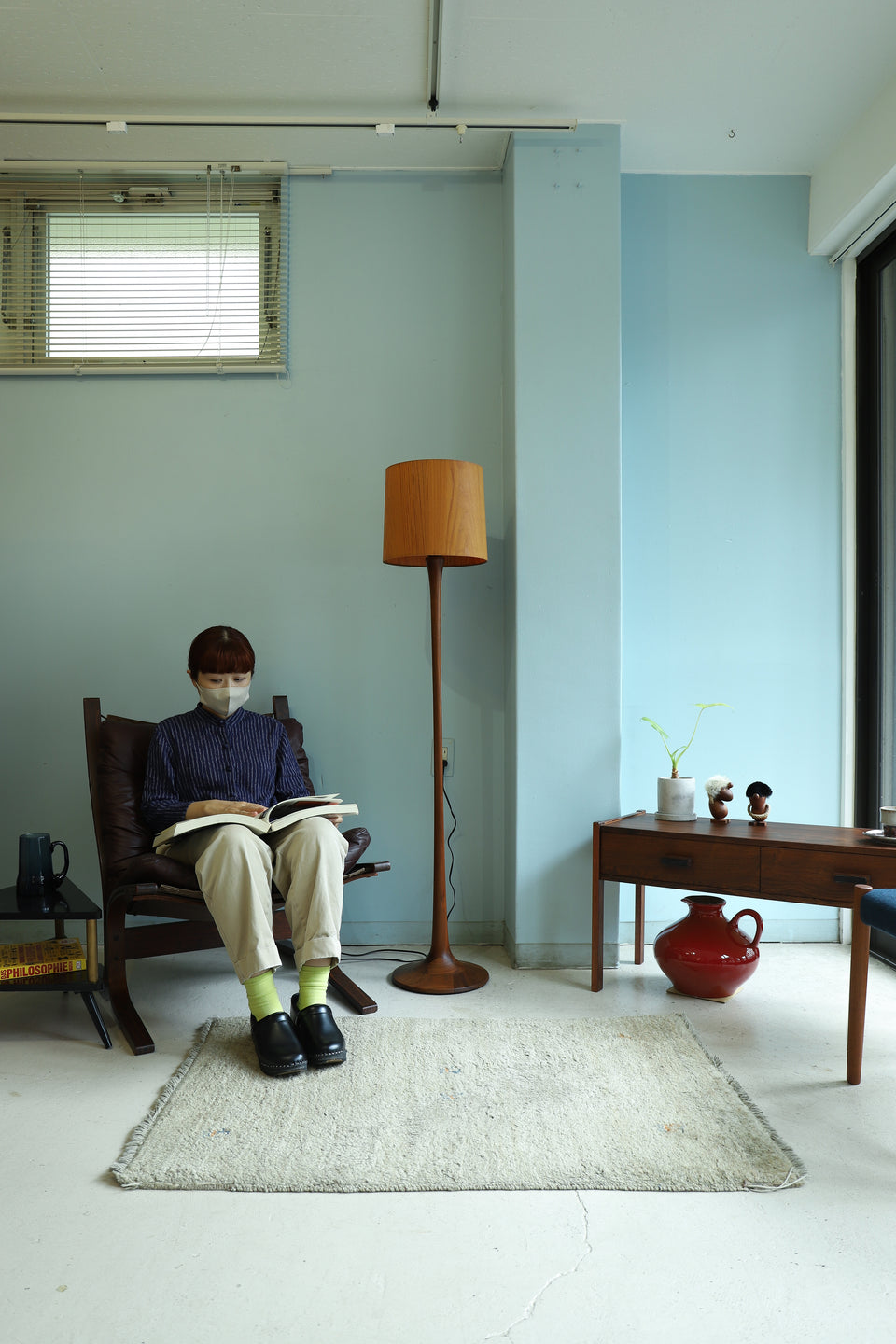 Truck Furniture Floor Lamp F-WN1/トラックファニチャー フロアランプ ウォルナット チーク