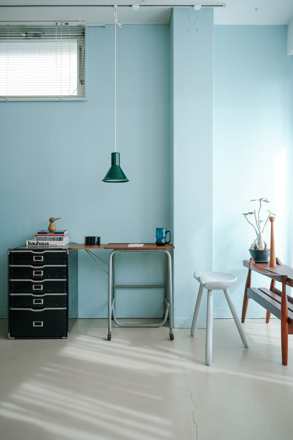 デンマークヴィンテージ タイプライターテーブル デスク チーク材 北欧