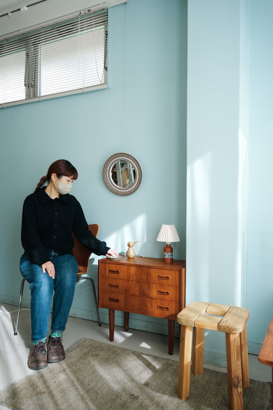 Upsala-Ekeby Wall Mirror Göran Andersson “Cornus”/ウプサラ・エクビー ウォールミラー ゴラン・アンダーソン 北欧インテリア
