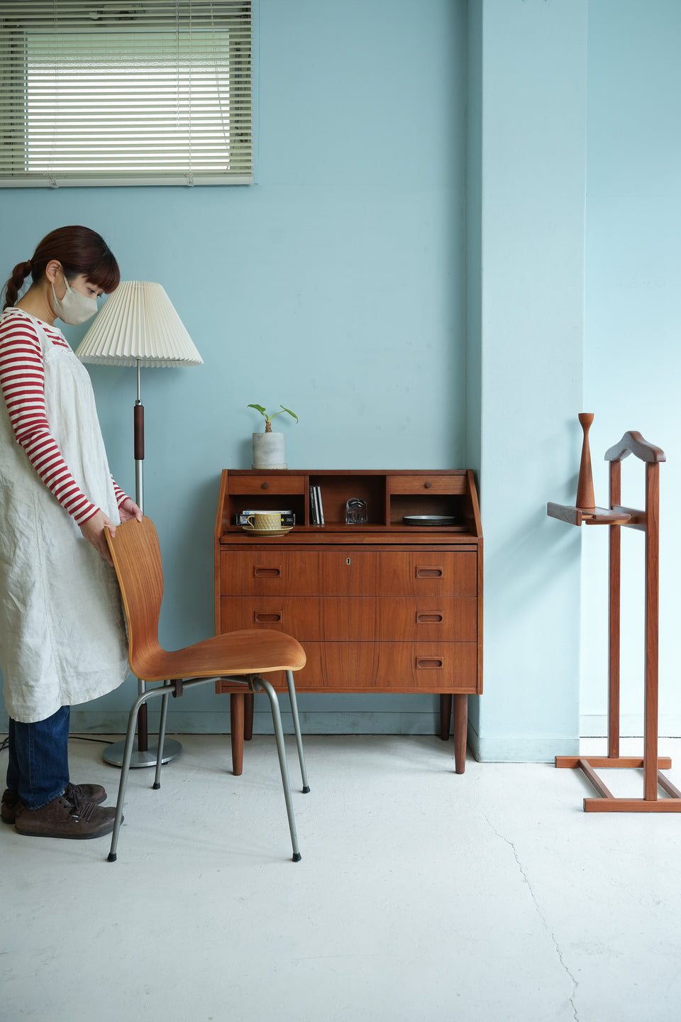 Writing Bureau Dresser Danish Vintage/デンマークヴィンテージ ライティングビューロー ドレッサー ミラー付き 北欧家具