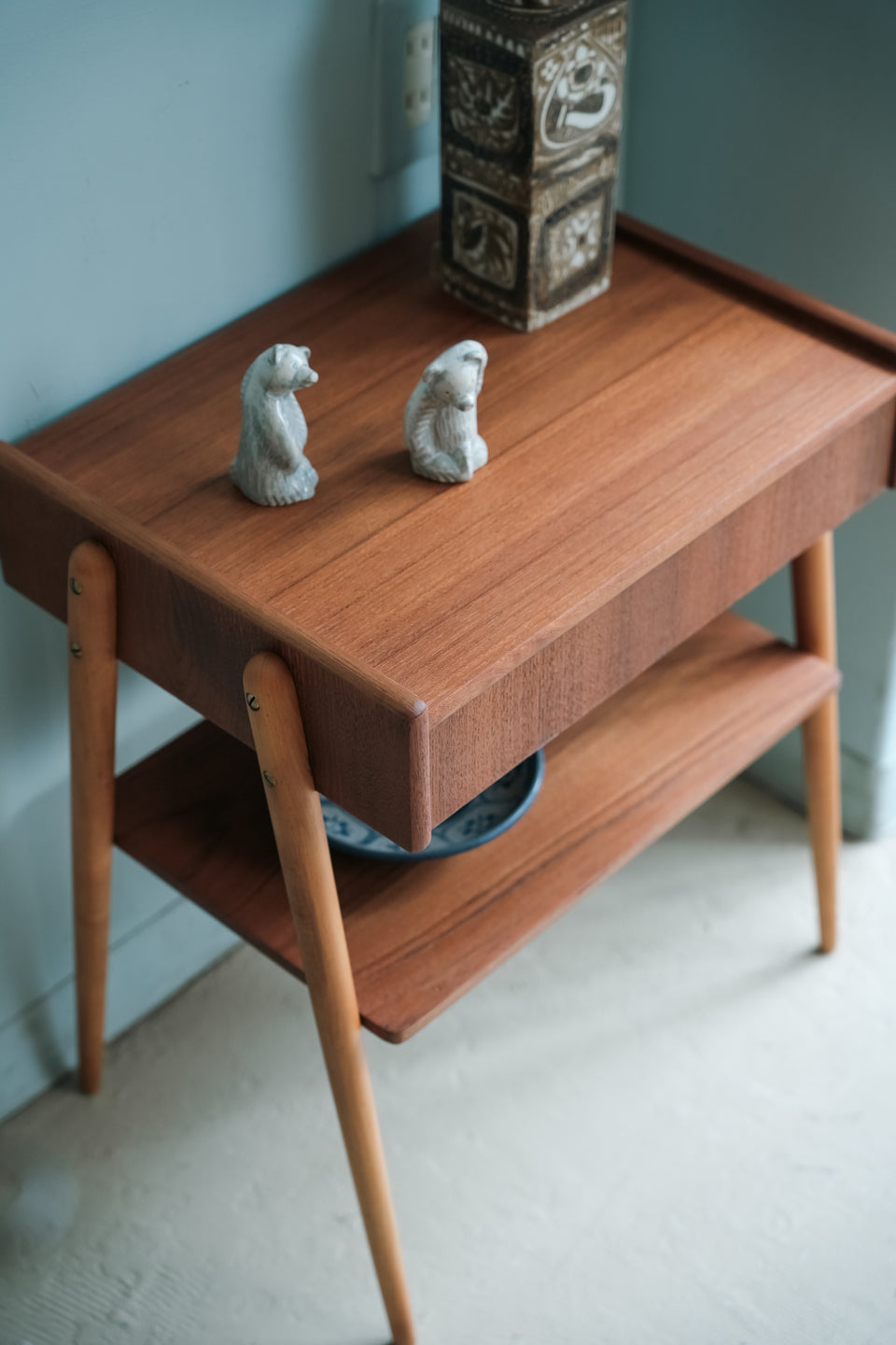 AB Carlstrom & Co Mobelfabrik Bed Side Table Swedish Vintage/スウェーデンヴィンテージ ベッドサイドテーブル チェスト
