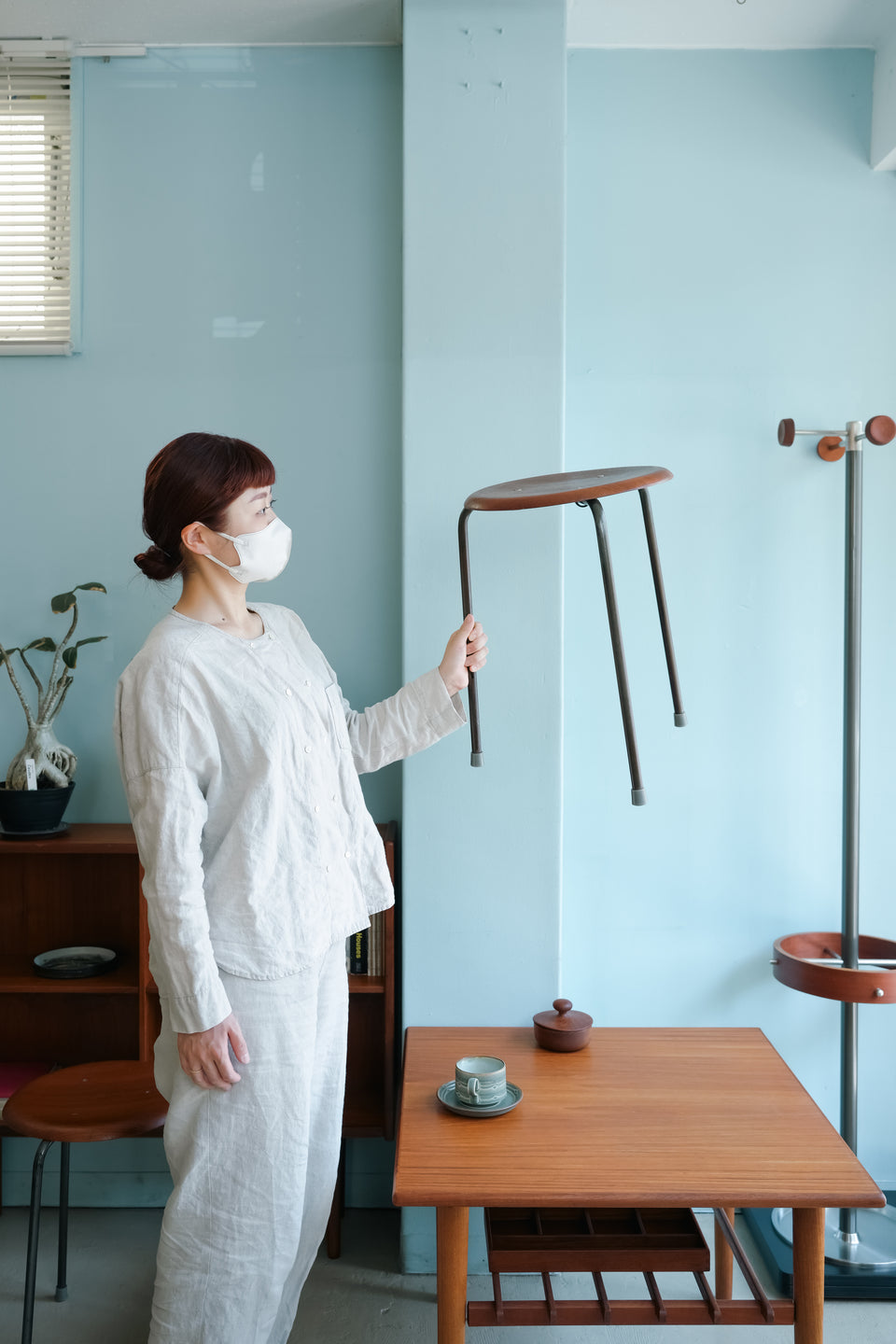 Danish Vintage Plywood Stacking Stool/デンマークヴィンテージ スツール プライウッド