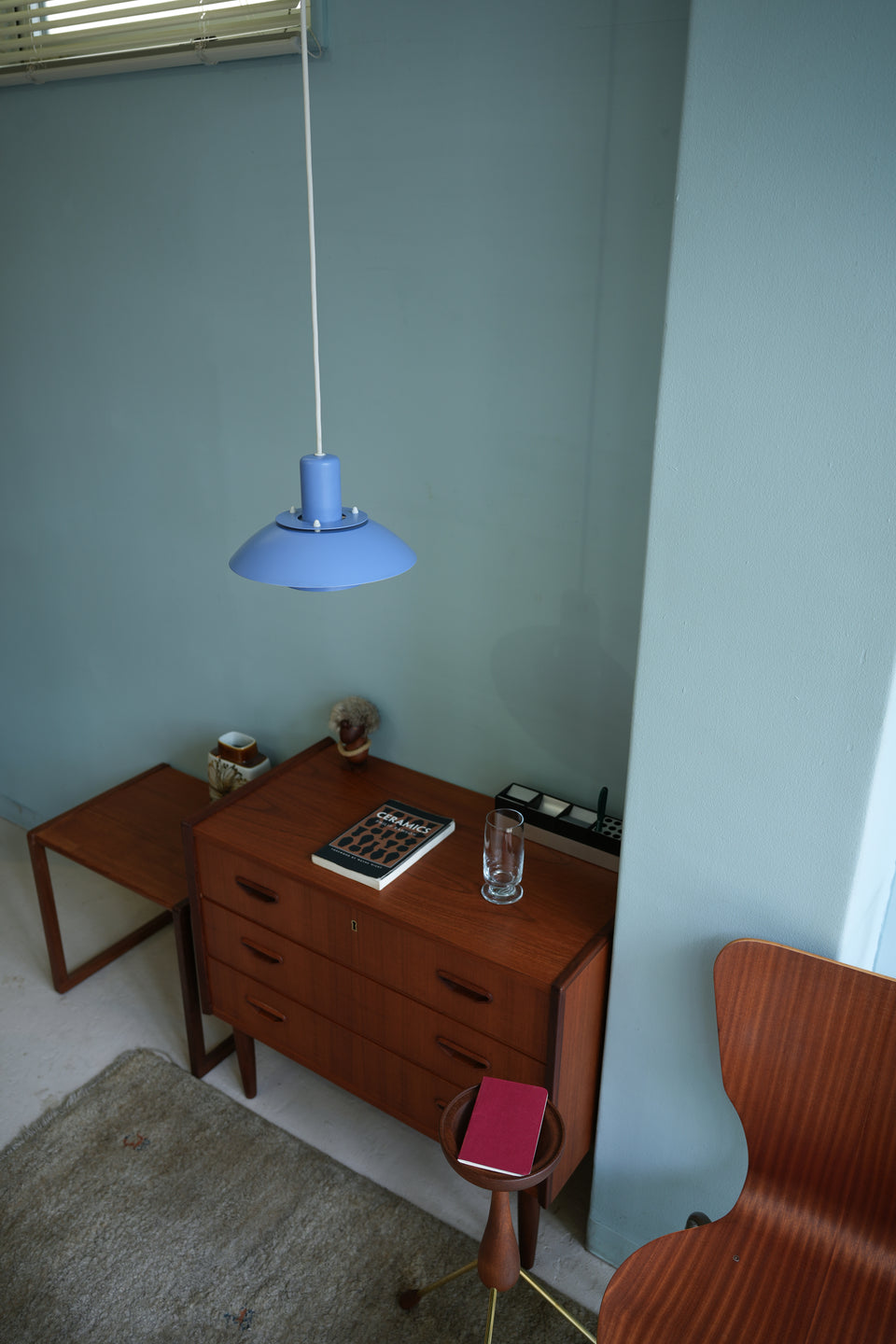 Horn Pendant Light Type775 Blue Danish Vintage/ホーン ペンダントライト ブルー デンマークヴィンテージ 照明 北欧インテリア