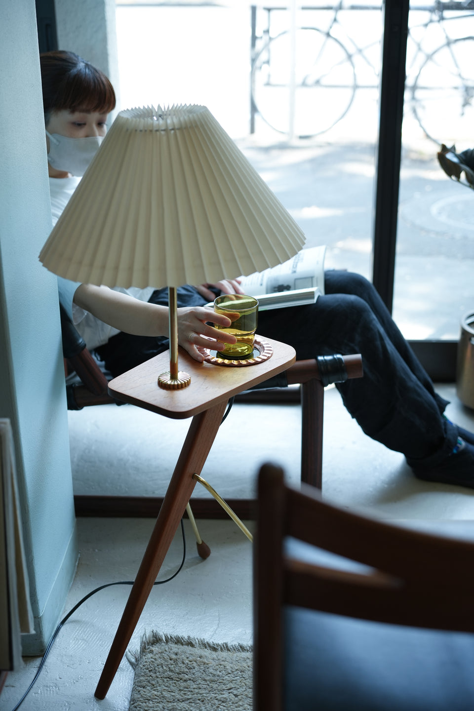Danish Vintage Tripod Side Table Lamp/デンマークヴィンテージ サイドテーブルランプ 照明 北欧インテリア