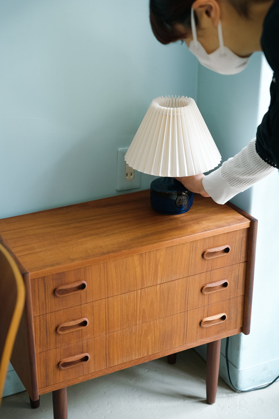 Danish Vintage 3drawer Small Chest Teak/デンマークヴィンテージ スモールチェスト 3段 チーク材
