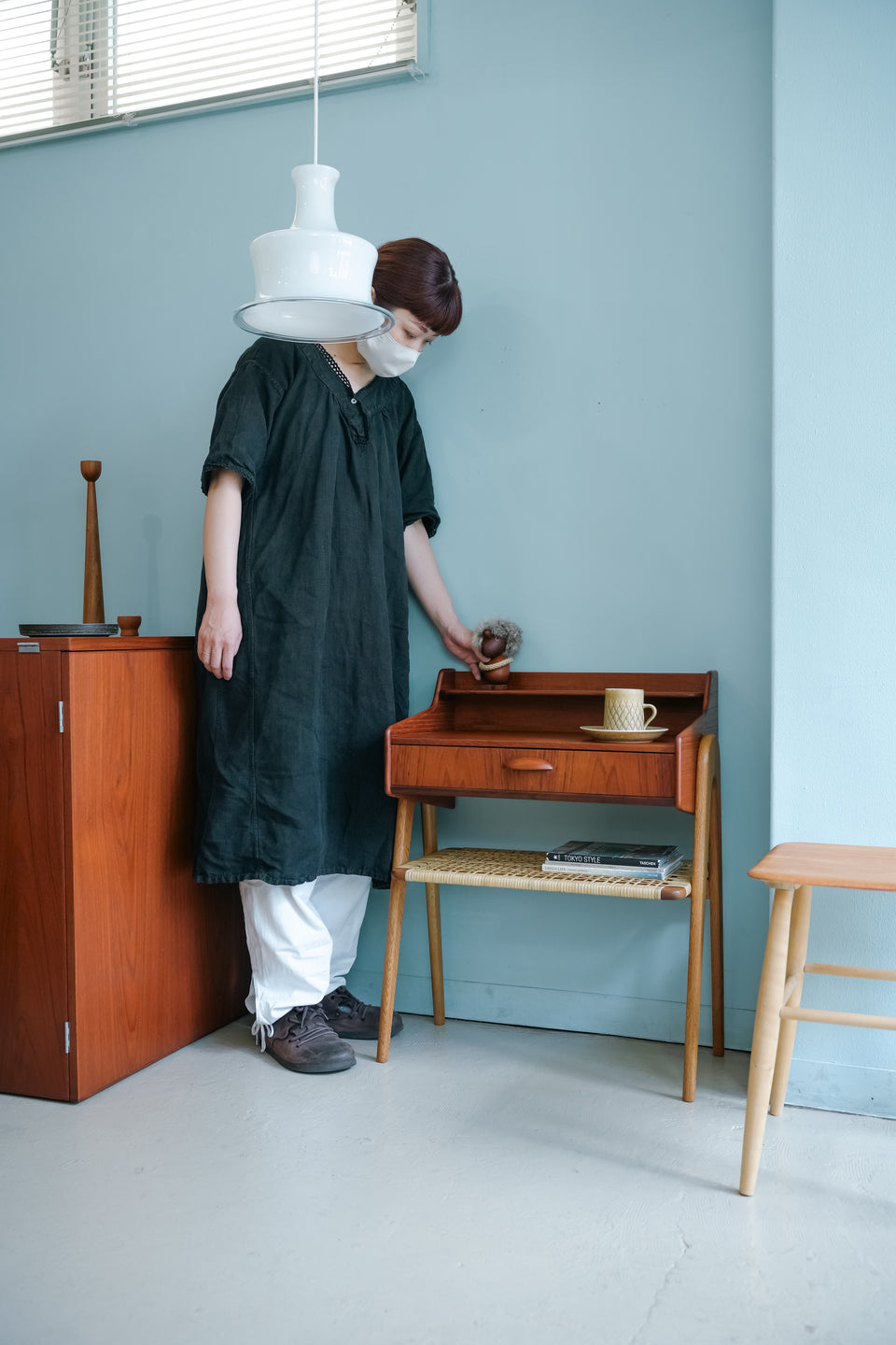 Danish Vintage Bedside Chest Table/デンマークヴィンテージ ベッドサイドチェスト