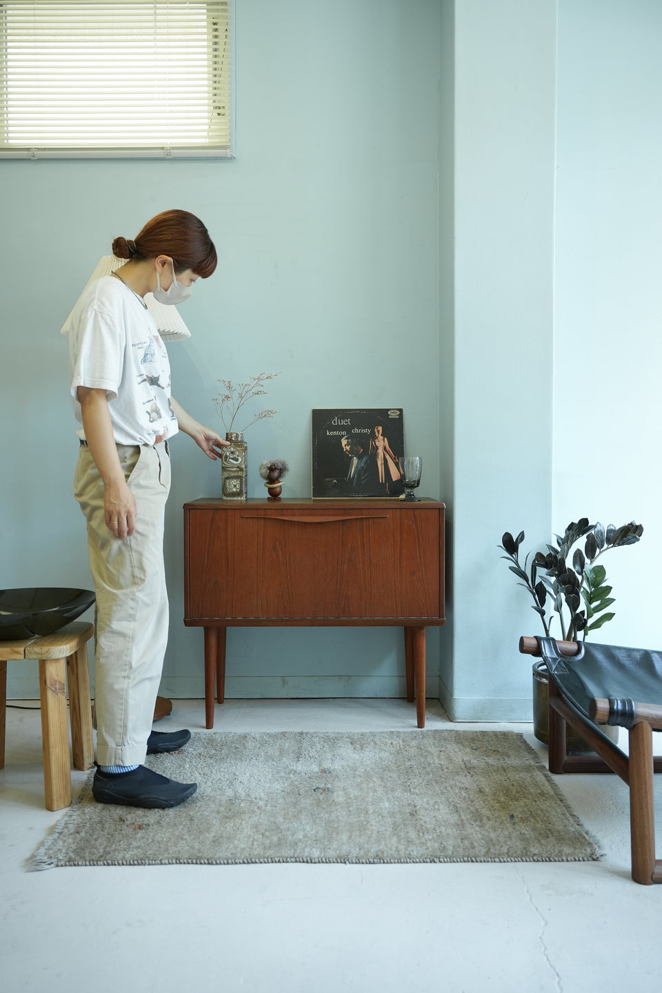 Danish Vintage Lyby Møbler Small Cabinet/デンマークヴィンテージ スモールキャビネット チーク材 北欧家具
