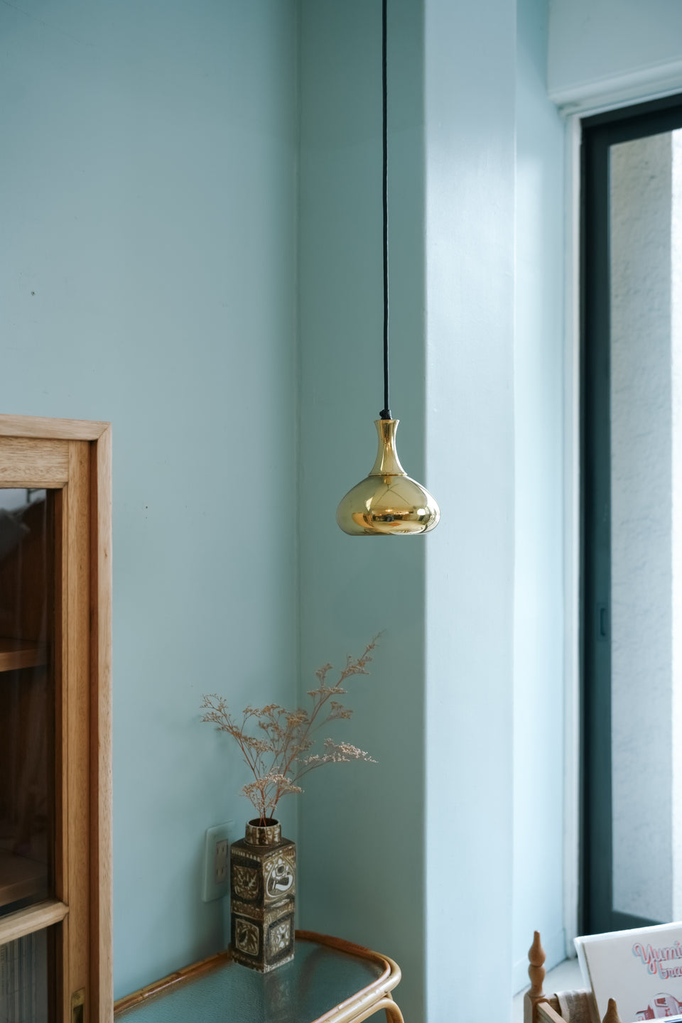 Danish Vintage Scandi-Lamp Brass Pendant Light/デンマークヴィンテージ ペンダントライト 真鍮製