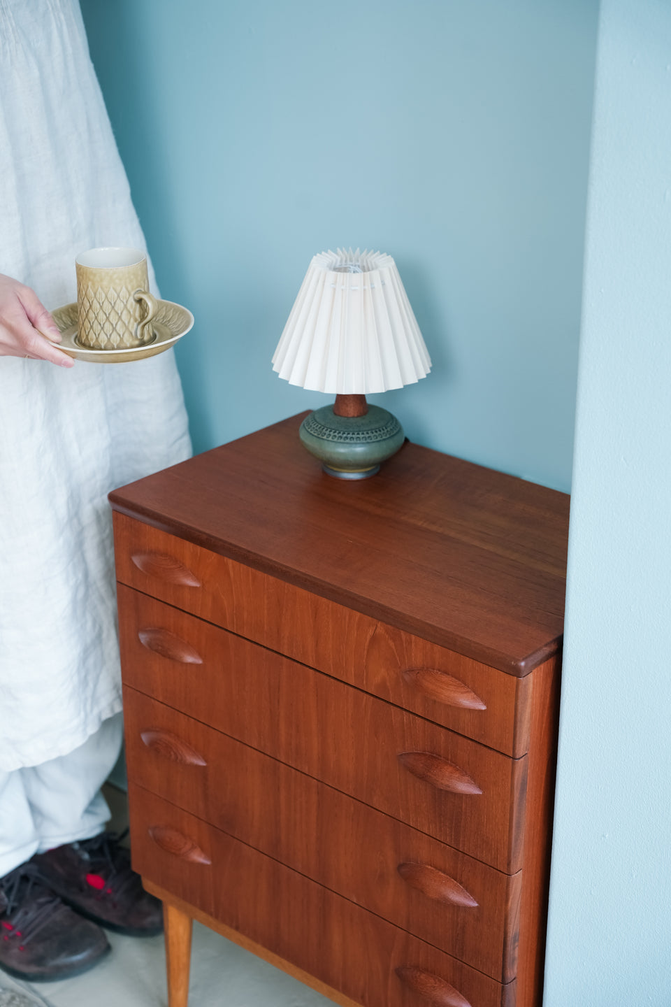 Danish Vintage Teak 4drawer Small Chest/デンマークヴィンテージ 4段 スモールチェスト チーク材 北欧家具