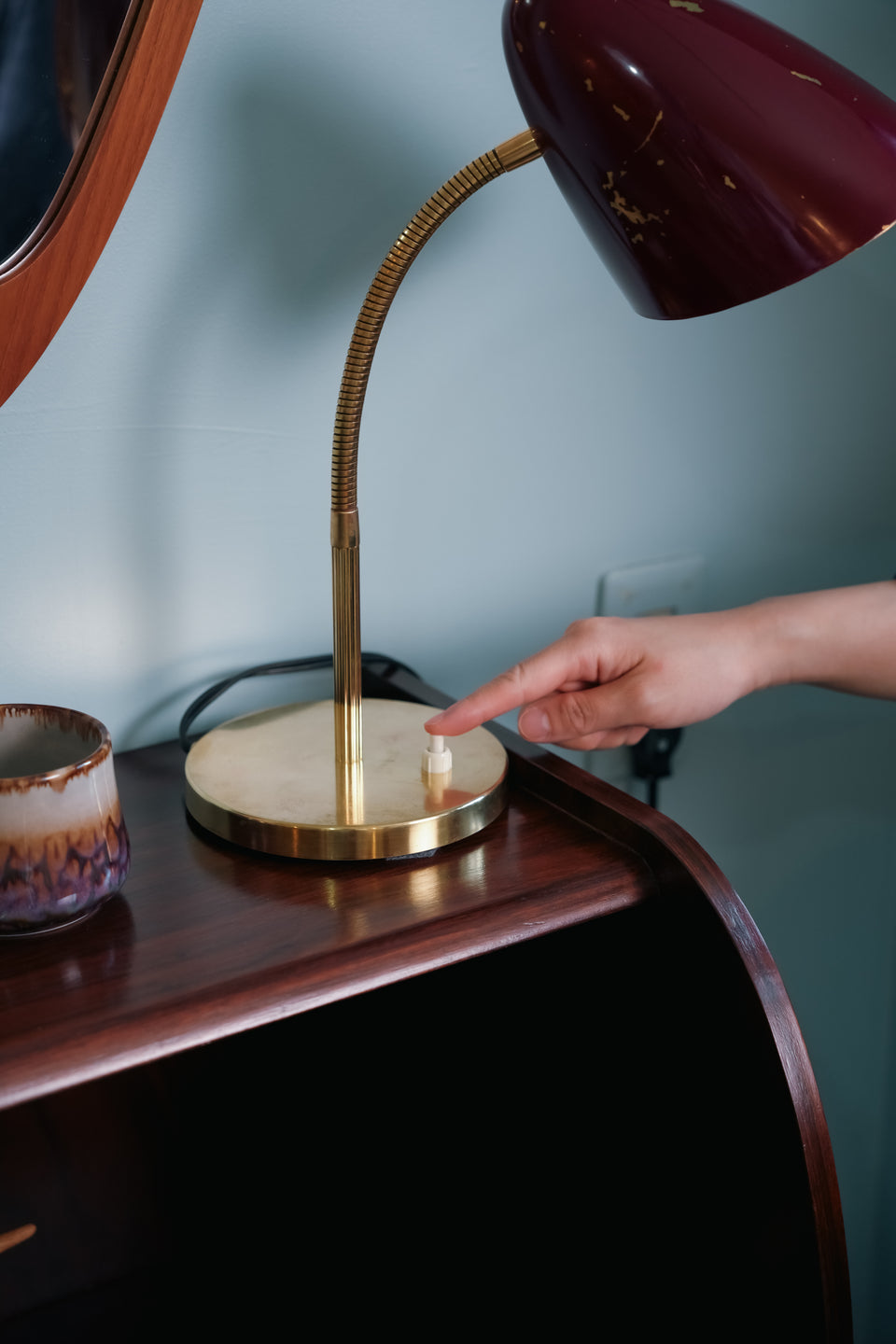 Euro Vintage Gooseneck Table Lamp/ヨーロッパヴィンテージ グースネックテーブルランプ
