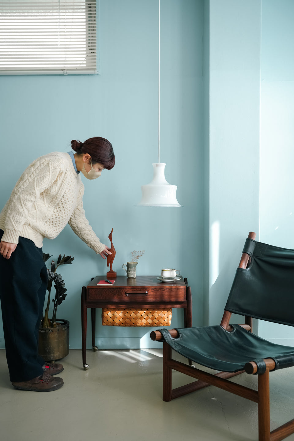 Holmegaard Pendant Light Sonate White/ホルムガード ペンダントライト ソナタ 照明 デンマークヴィンテージ