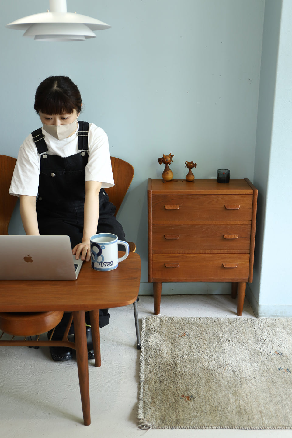 Danish Vintage Munch’s Møbelfabrik 3drawer Chest Carl Aage Skov/デンマークヴィンテージ 3段スモールチェスト カール・オーガ・スコフ 北欧家具