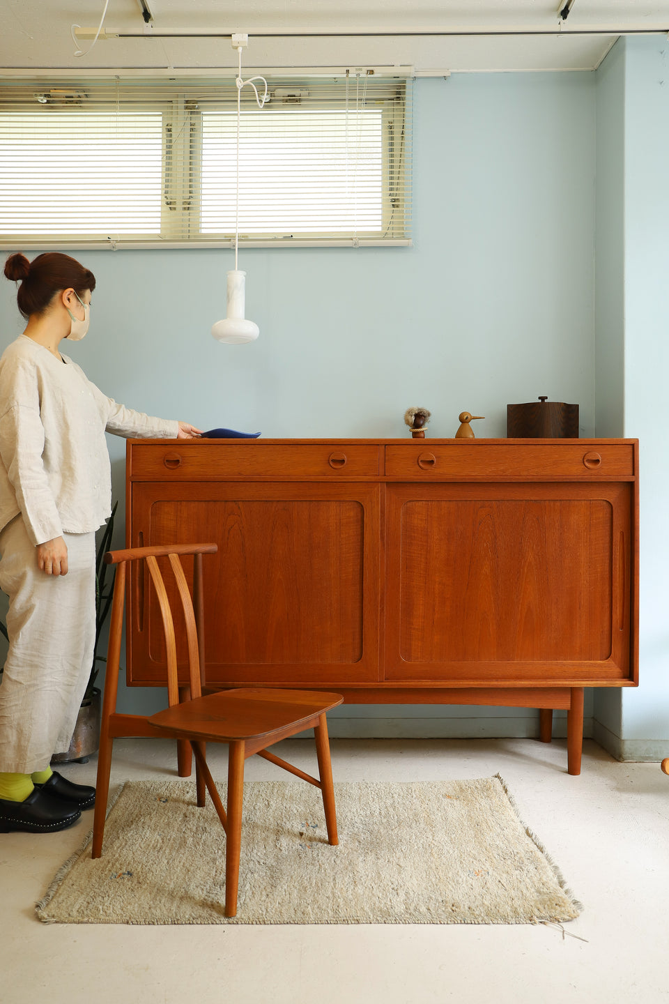 Danish Vintage High Sideboard Teakwood/デンマークヴィンテージ ハイサイドボード 北欧家具