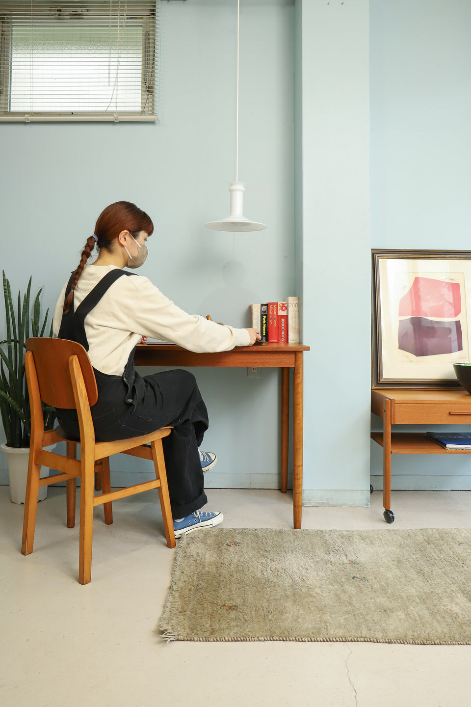 Danish Vintage Small Dining Table Teak Beech/デンマークヴィンテージ ダイニングテーブル 北欧家具